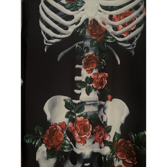 New Unisex 3D Halloween Cosplay Costumes Jumpsuit Skeleton Bone Bodysuit L - XL - Picture 4 of 6